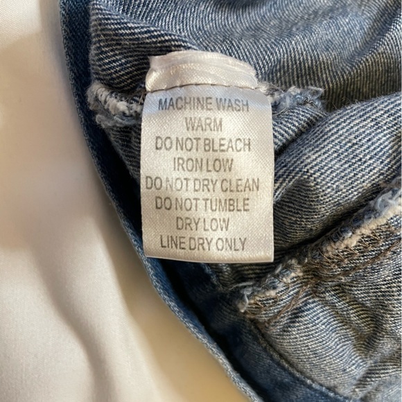 Red Tulips size large jean vest - Picture 6 of 13